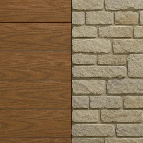 Tapete Stil Holz Stein